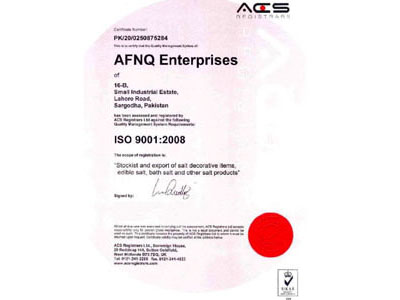 ISO Certificate